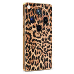 For Oppo Find X9 Ultra 5G Case Leopard Print PU Leather Coated PC + TPU Electroplating Phone Cover