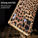 Til Oppo K15 Pro+ 5G Cover Leopard Print PU Læderbelagt PC + TPU Galvaniseret Telefoncover