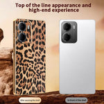 For Xiaomi Redmi 15a 5G Case Leopard Print PU Leather Coated PC + TPU Electroplating Phone Cover