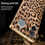 For Xiaomi Redmi K90 Max 5G Case Leopard Print PU Leather Coated PC + TPU Electroplating Phone Cover