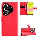 For Huawei Pura 90s Pro Max 5G / Pura 90 Pro Max PU Leather Case with Strap Crazy Horse Texture Phone Wallet Cover