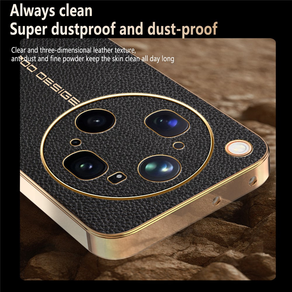 For Oppo Find X9 Ultra 5G Case Anti Scratch Litchi Texture PU Leather TPU Phone Back Cover