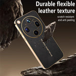 For Oppo Find X9 Ultra 5G Case Anti Scratch Litchi Texture PU Leather TPU Phone Back Cover