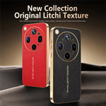 For Oppo Find X9 Ultra 5G Case Anti Scratch Litchi Texture PU Leather TPU Phone Back Cover