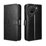 For Huawei Pura 90 PU Leather Case with Strap Crazy Horse Texture Phone Wallet Cover