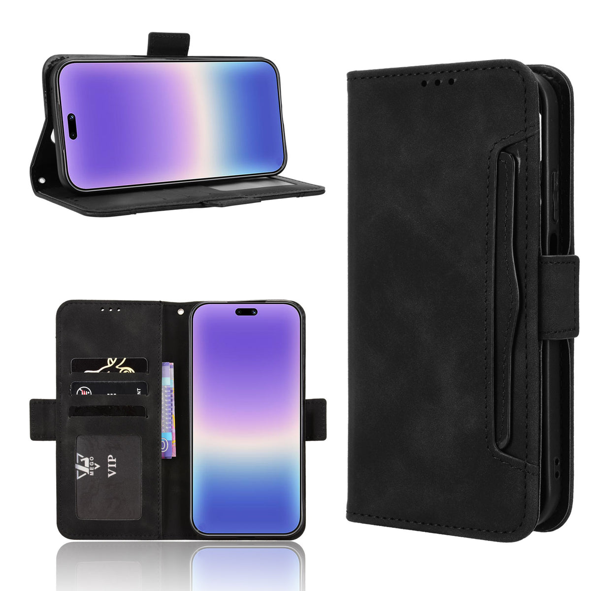 For Huawei Pura 90 Leather Case Phone Wallet Cover with Multiple Card Slots