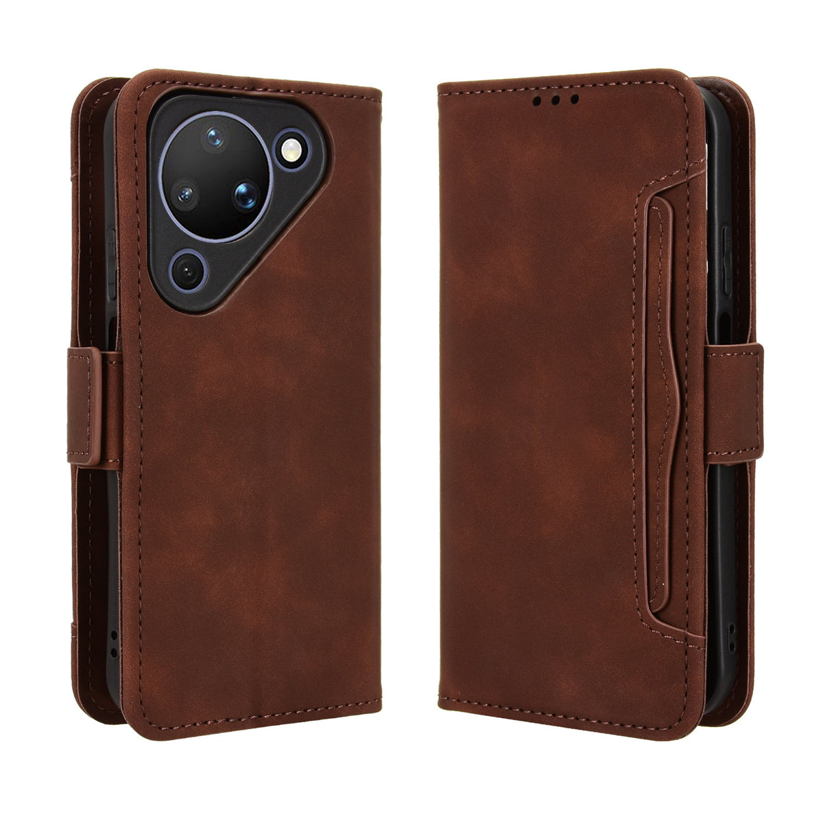 For Huawei Pura 90 Leather Case Phone Wallet Cover with Multiple Card Slots