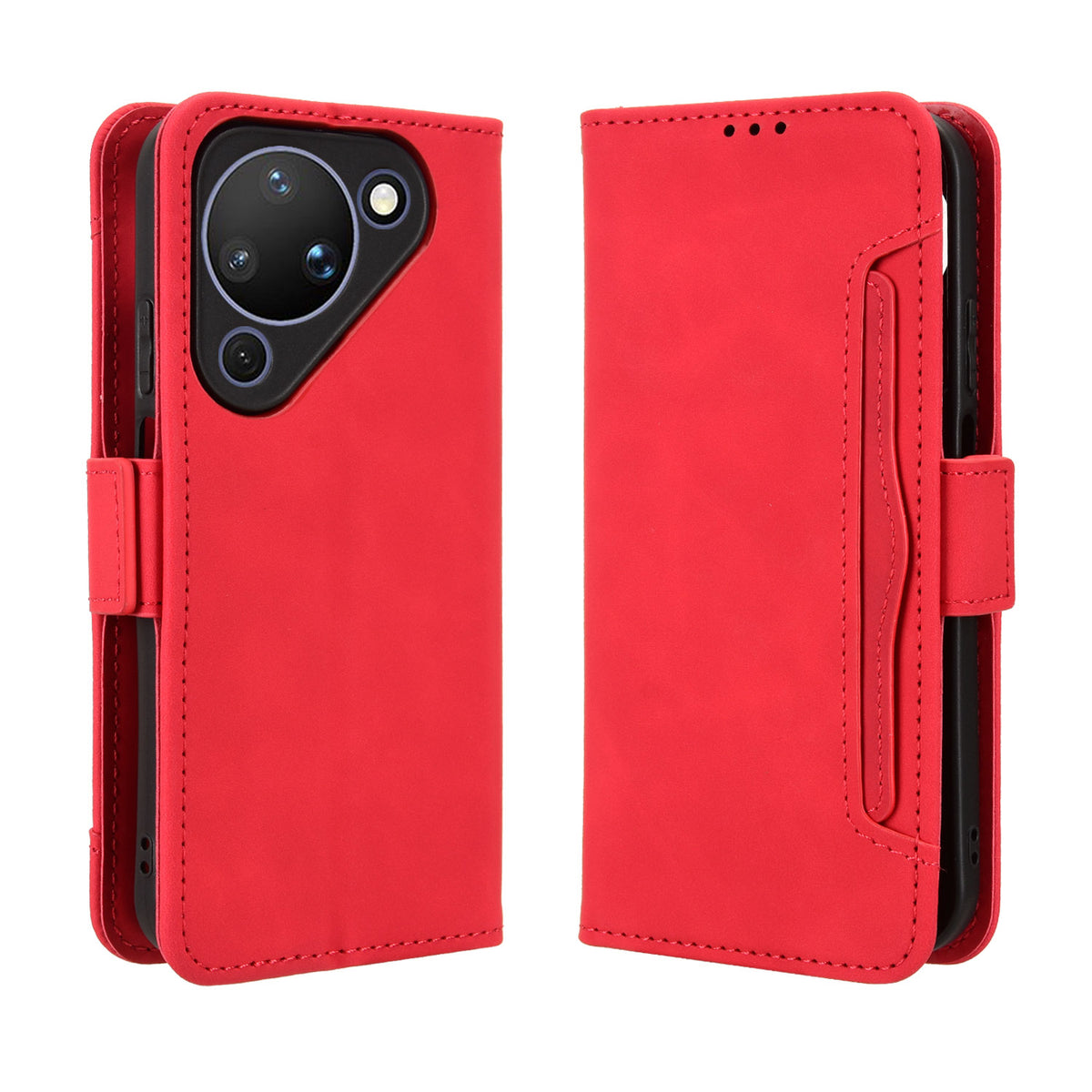 For Huawei Pura 90 Leather Case Phone Wallet Cover with Multiple Card Slots