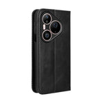 For Huawei Pura 90s Pro Max 5G / Pura 90 Pro Max Leather Case Wallet Stand Retro Texture Phone Cover