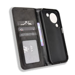 For Huawei Pura 90 Leather Case Wallet Stand Retro Texture Phone Cover