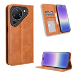 For Huawei Pura 90 Leather Case Wallet Stand Retro Texture Phone Cover