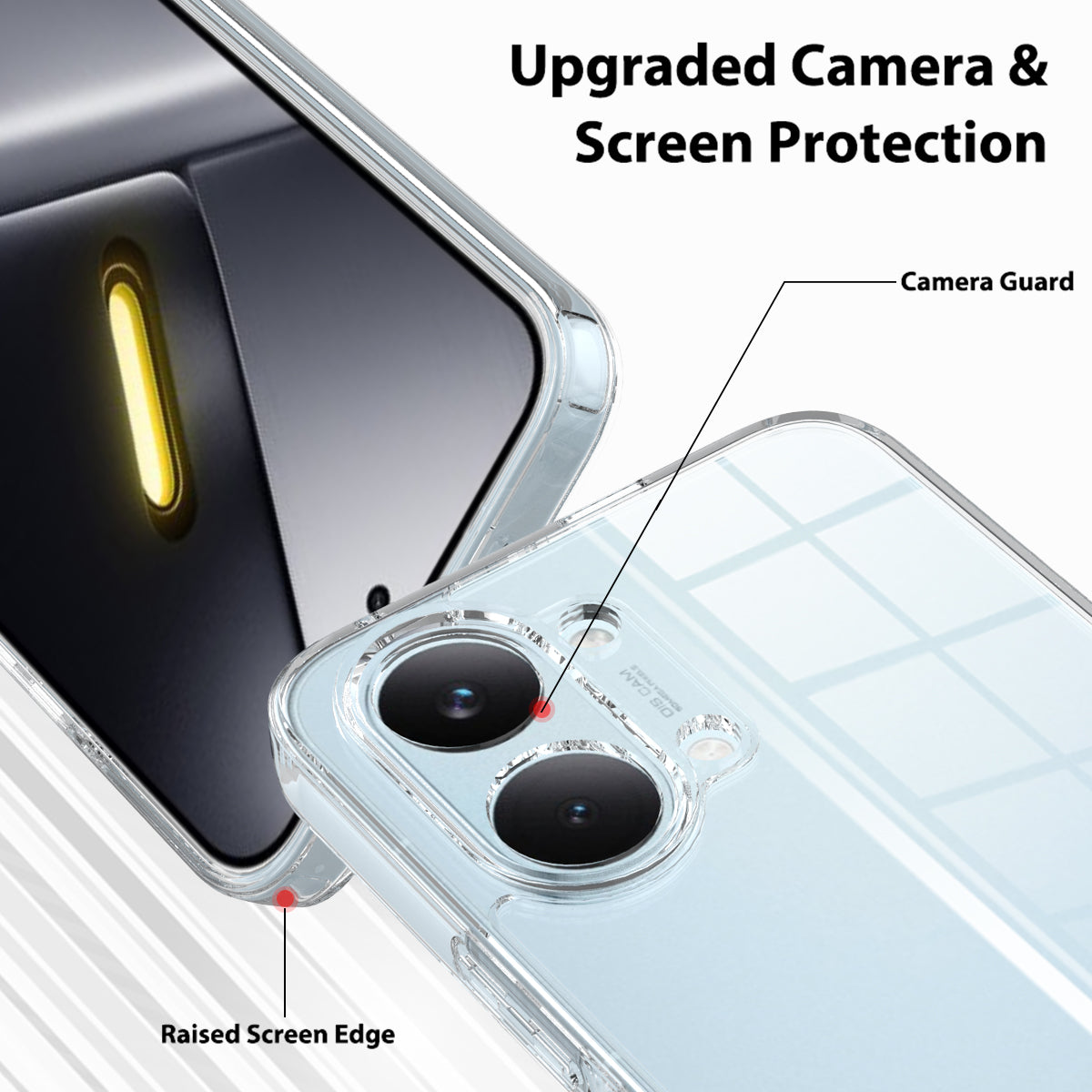 For Xiaomi Redmi Turbo 5 Max 5G / Xiaomi Poco X8 Pro Max 5G Clear Phone Case TPU+Acrylic Shockproof Phone Back Cover