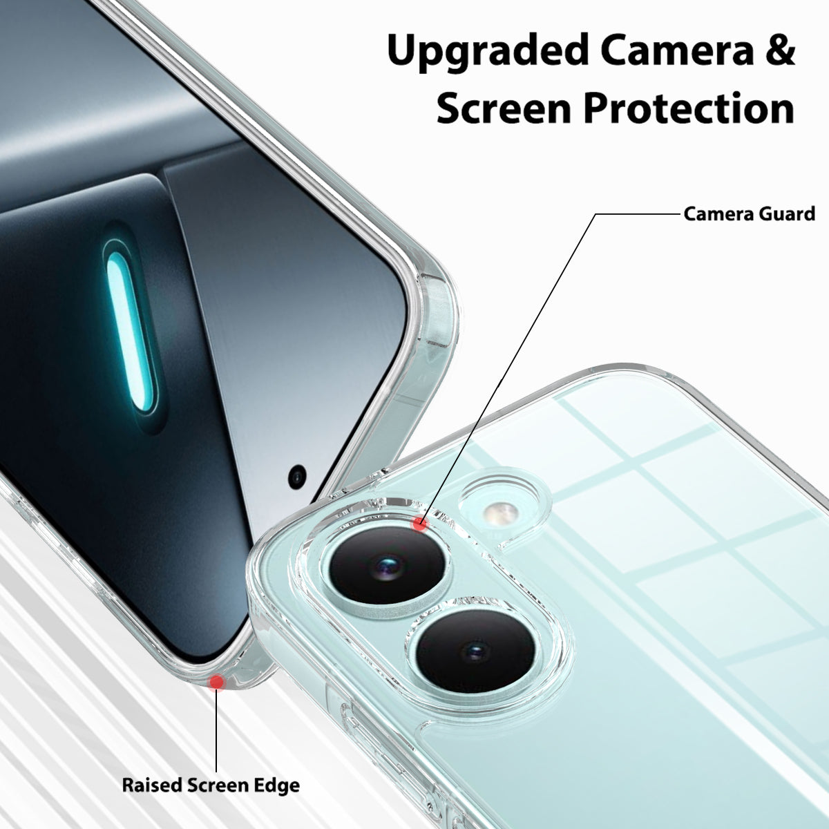 For Xiaomi Redmi Turbo 5 5G / Xiaomi Poco X8 Pro 5G Clear Phone Case TPU+Acrylic Shockproof Phone Back Cover