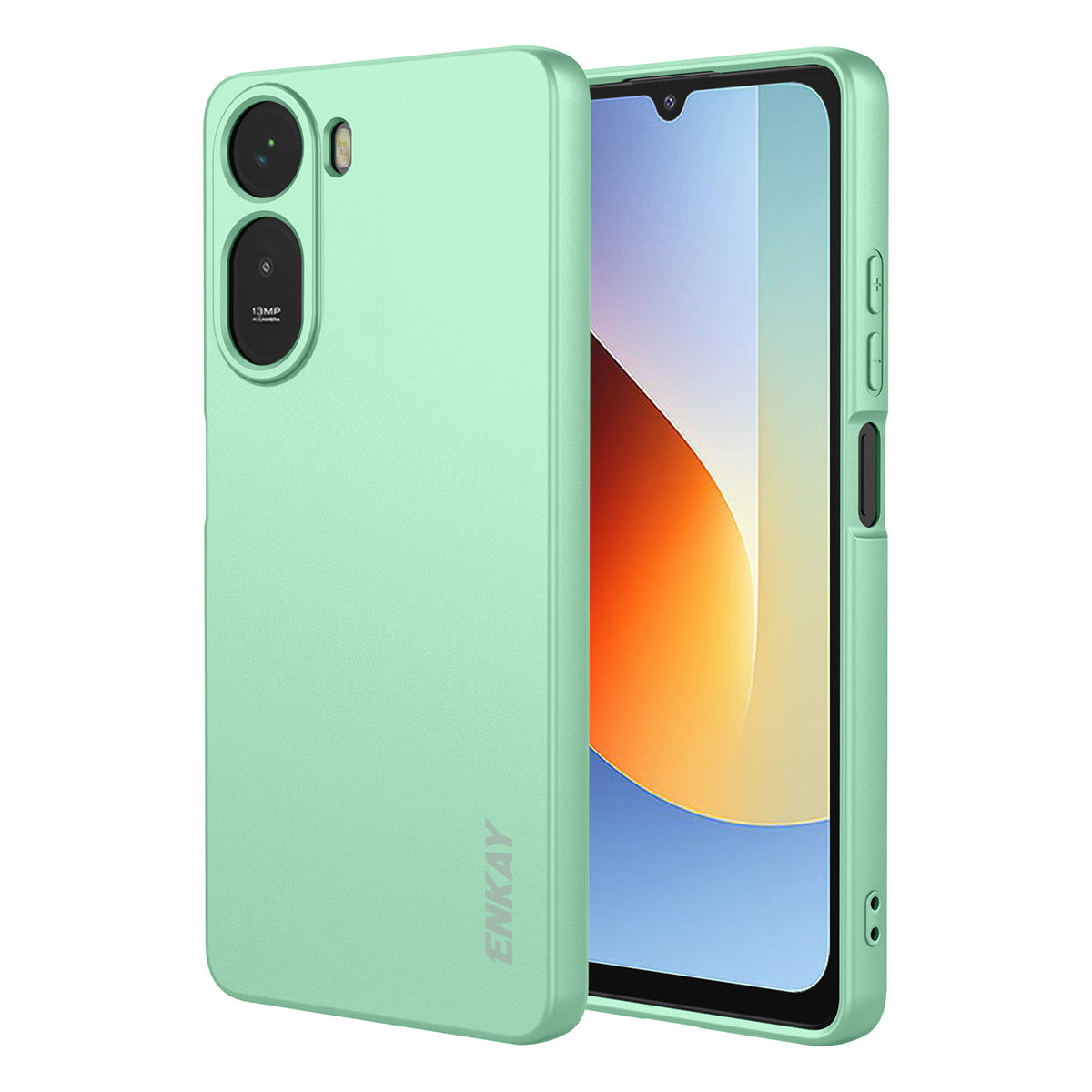 ENKAY HAT PRINCE Silicone Case for Xiaomi Poco C85x 5G / Redmi A7 Pro 4G (171.56mm) / Redmi A7 Pro 5G Straight Edge Cell Phone Back Cover
