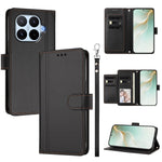 For Xiaomi 17T Case 9 Card Slots PU Leather Flip Wallet Phone Cover with Hand Strap