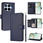 For Xiaomi 17T Case 9 Card Slots PU Leather Flip Wallet Phone Cover with Hand Strap