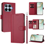 For Xiaomi 17T Case 9 Card Slots PU Leather Flip Wallet Phone Cover with Hand Strap