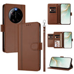 For Xiaomi 17 Ultra 5G Case 9 Card Slots PU Leather Flip Wallet Phone Cover with Hand Strap