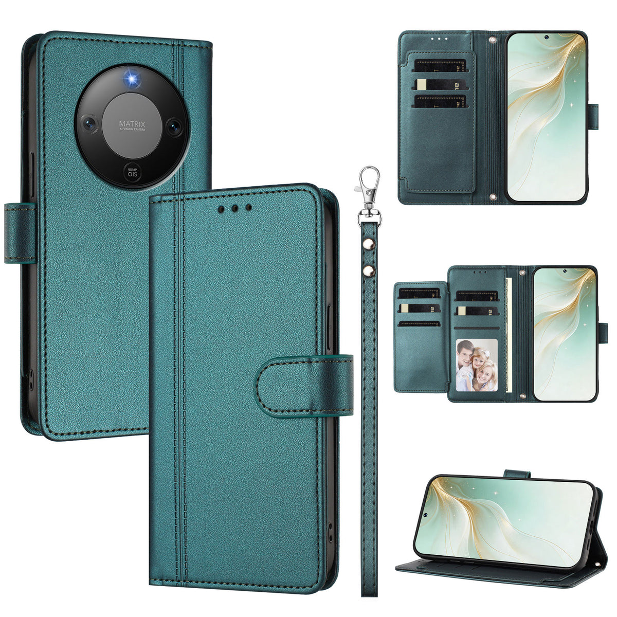 For Honor X70 5G / Honor Magic8 Lite 5G / Honor X9d 5G Case 9 Card Slots PU Leather Flip Wallet Phone Cover with Hand Strap