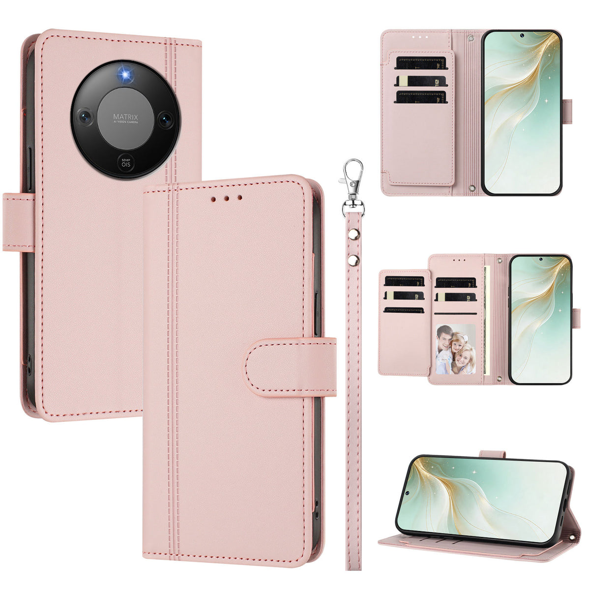 For Honor X70 5G / Honor Magic8 Lite 5G / Honor X9d 5G Case 9 Card Slots PU Leather Flip Wallet Phone Cover with Hand Strap