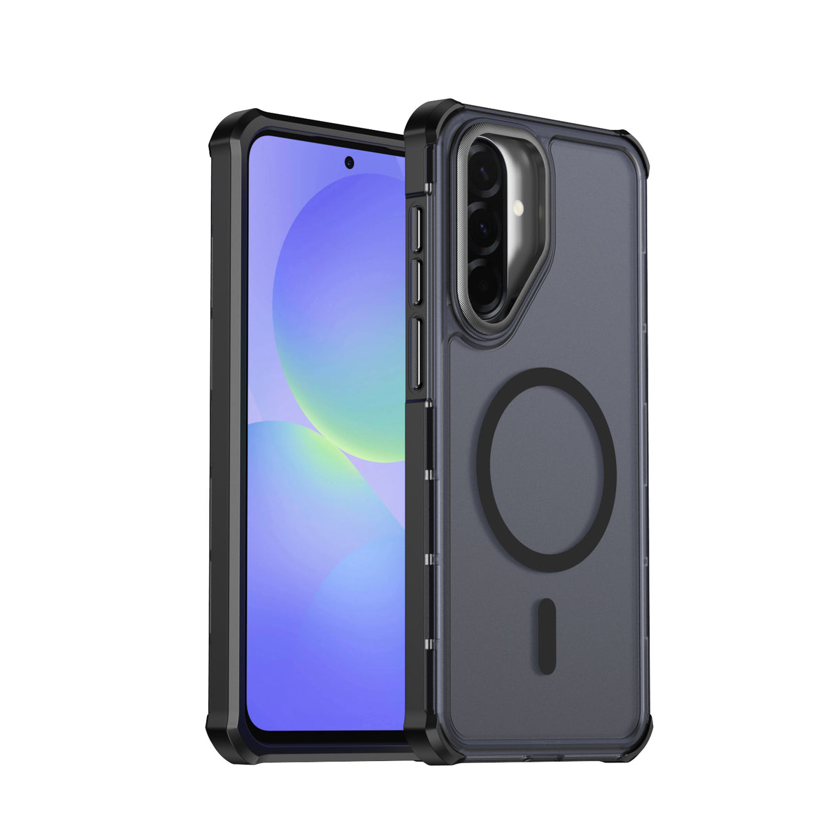 Til Samsung Galaxy A56 5G / Galaxy A37 5G / Galaxy A36 5G Magnetisk Etui Elektrobelagt Ramme Hudvenligt TPU+PC Telefoncover