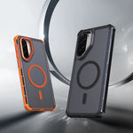 Til Samsung Galaxy A56 5G / Galaxy A37 5G / Galaxy A36 5G Magnetisk Etui Elektrobelagt Ramme Hudvenligt TPU+PC Telefoncover