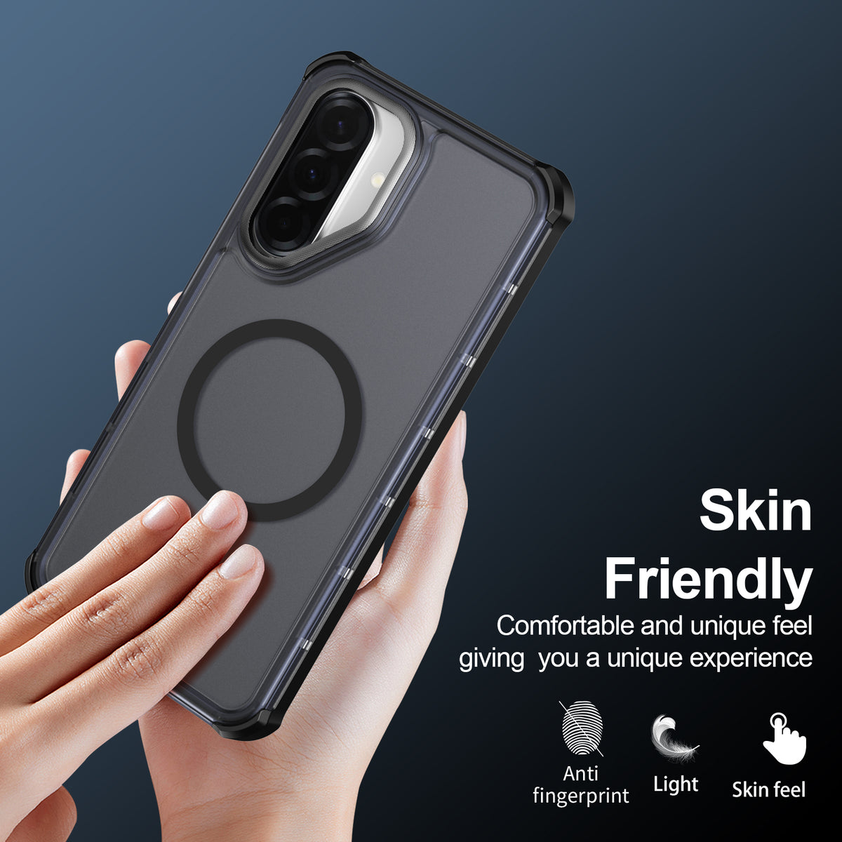 Til Samsung Galaxy A56 5G / Galaxy A37 5G / Galaxy A36 5G Magnetisk Etui Elektrobelagt Ramme Hudvenligt TPU+PC Telefoncover