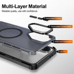 Til Samsung Galaxy A56 5G / Galaxy A37 5G / Galaxy A36 5G Magnetisk Etui Elektrobelagt Ramme Hudvenligt TPU+PC Telefoncover