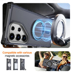 For Samsung Galaxy S23 Ultra Magnetic Case Electroplated Frame Skin-touch TPU+PC Phone Cover