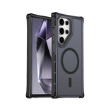 Samsung Galaxy S24 Ultra Magnetiskt Skal Elektropläterad Ram Skin-touch TPU+PC mobilskal