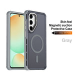 Samsung Galaxy S24 FE Magnetiskt Skal Elektropläterad Ram Skin-touch TPU+PC mobilskal