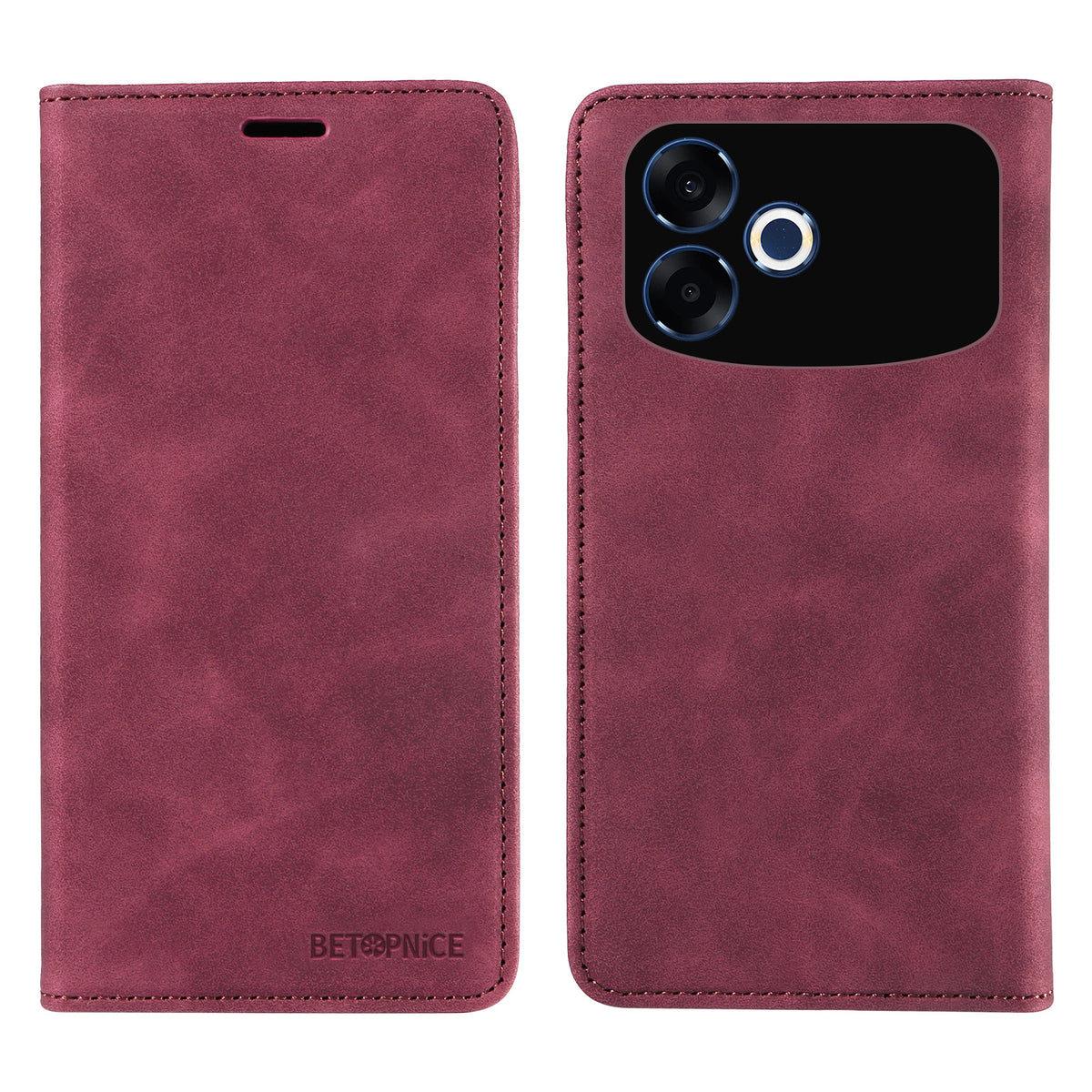 BETOPNICE för Oppo F33 Pro 5G / Oppo A6s Pro 5G-skal Magnetisk stängning RFID-blockerande plånboksfodral Lädermobilskal