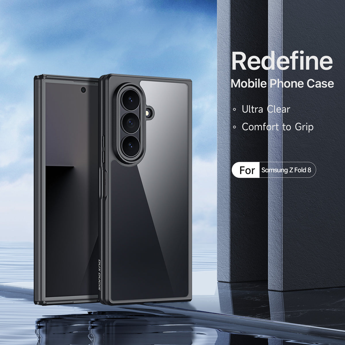 DUX DUCIS til Samsung Galaxy Z Fold8 Ultra / Z Fold7 5G Aimo-serien PC + TPU klart bagcover (REACH-certificering)
