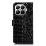 For Xiaomi 17T Case RFID Blocking Wallet Crocodile Texture Genuine Cow Leather Phone Cover