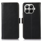 For Xiaomi 17T Case RFID Blocking Genuine Cow Leather Wallet Phone Cover