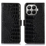 For Xiaomi 17T Pro Case RFID Blocking Wallet Crocodile Texture Genuine Cow Leather Phone Cover