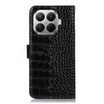For Xiaomi 17T Pro Case RFID Blocking Wallet Crocodile Texture Genuine Cow Leather Phone Cover