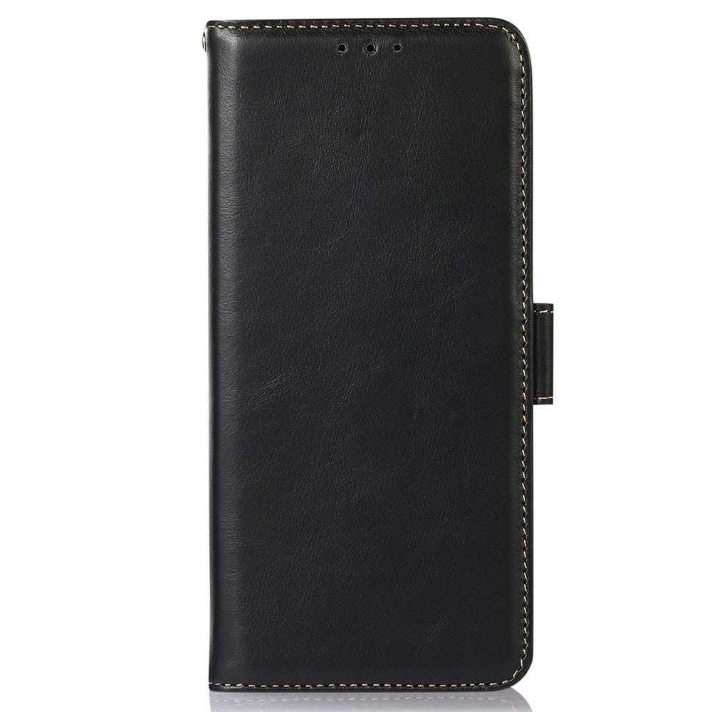 For Xiaomi 17T Pro Case RFID Blocking Genuine Cow Leather Wallet Phone Cover