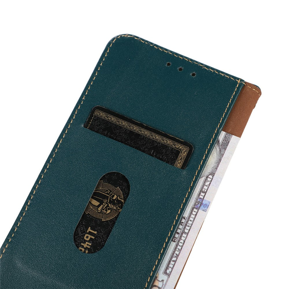 KHAZNEH For Xiaomi 17T Pro Case Wallet Genuine Cow Leather Phone Cover Nappa Texture