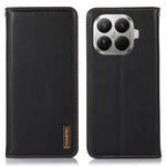 KHAZNEH For Xiaomi 17T Pro Case Wallet Genuine Cow Leather Phone Cover Nappa Texture