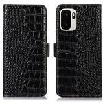 For OnePlus Ace 6 Ultra 5G Case RFID Blocking Wallet Crocodile Texture Genuine Cow Leather Phone Cover