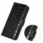 For OnePlus Ace 6 Ultra 5G Case RFID Blocking Wallet Crocodile Texture Genuine Cow Leather Phone Cover