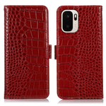 For OnePlus Ace 6 Ultra 5G Case RFID Blocking Wallet Crocodile Texture Genuine Cow Leather Phone Cover