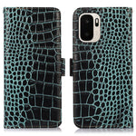 For OnePlus Ace 6 Ultra 5G Case RFID Blocking Wallet Crocodile Texture Genuine Cow Leather Phone Cover
