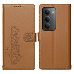 Xiaomi Redmi 15 4G (EU) (171mm) / 15 5G (EU) (171mm) etui med sødt kattemønster, PU-læder og pungfunktion samt håndledsrem