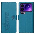 For Xiaomi 17 Pro Case Adorable Cat Pattern PU Leather Wallet Phone Cover with Wrist Strap
