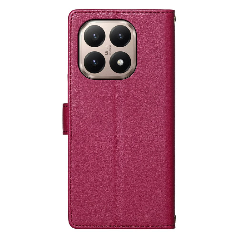 For Xiaomi 15T Case Adorable Cat Pattern PU Leather Wallet Phone Cover with Wrist Strap