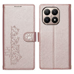 For Xiaomi 15T Case Adorable Cat Pattern PU Leather Wallet Phone Cover with Wrist Strap