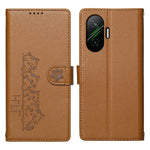 For Xiaomi Redmi Turbo 4 Pro 5G / Poco F7 5G Case Adorable Cat Pattern PU Leather Wallet Phone Cover with Wrist Strap