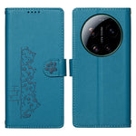 For Xiaomi 17 Ultra 5G Case Adorable Cat Pattern PU Leather Wallet Phone Cover with Wrist Strap